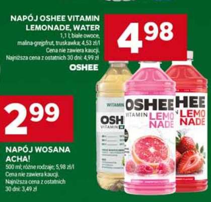 NAPÓJ OSHEE VITAMIN LEMONADE, WATER