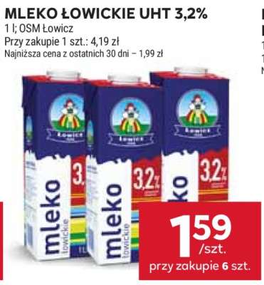 Mleko łowickie UHT 3,2%