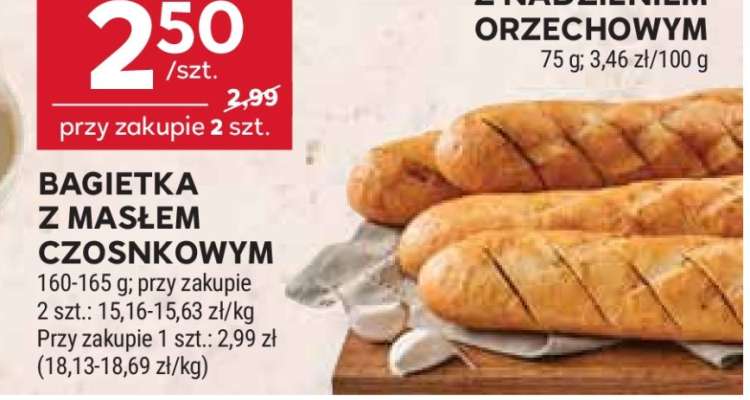 Bagietka z masłem czosnkowym