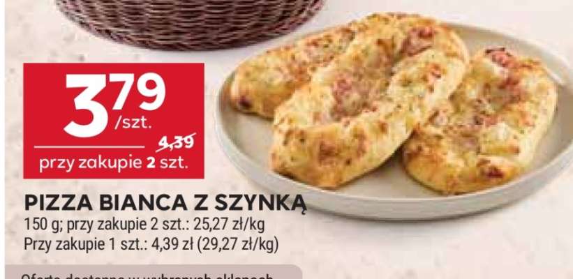 PIZZA BIANCA Z SZYNKĄ