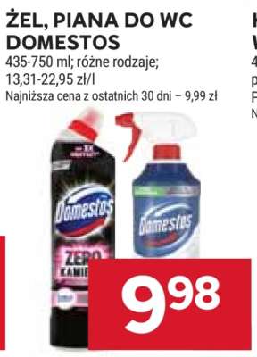 Żel, Piana do WC Domestos