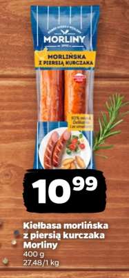 Kiełbasa morlińska z piersią kurczaka Morliny