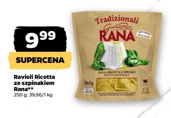 Ravioli Ricotta ze szpinakiem Rana
