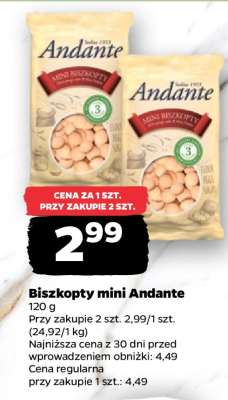 Biszkopty mini Andante