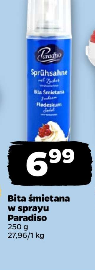 Bita śmietana w sprayu Paradiso