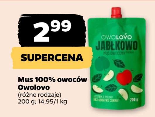Mus 100% owoców Owolovo