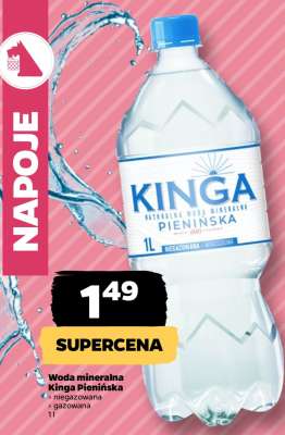 Woda mineralna KINGA PIENIŃSKA