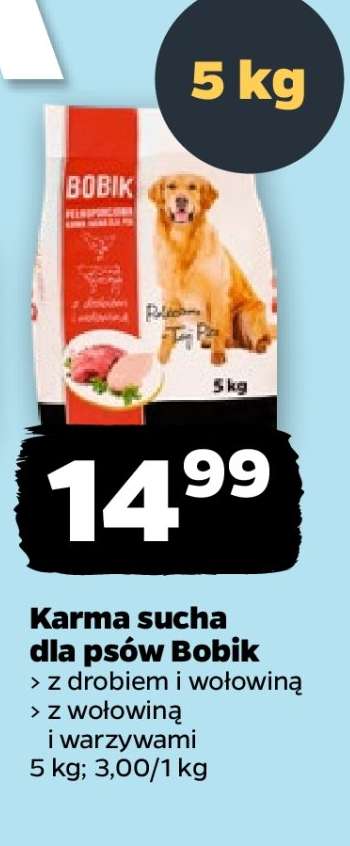 Karma sucha dla psów Bobik