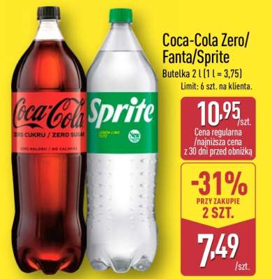 Coca Cola Zero/ Fanta/Sprite