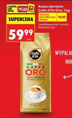 Kawa ziarnista Cafe d’Or Oro, 1 kg