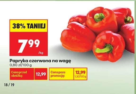 Papryka czerwona na wage