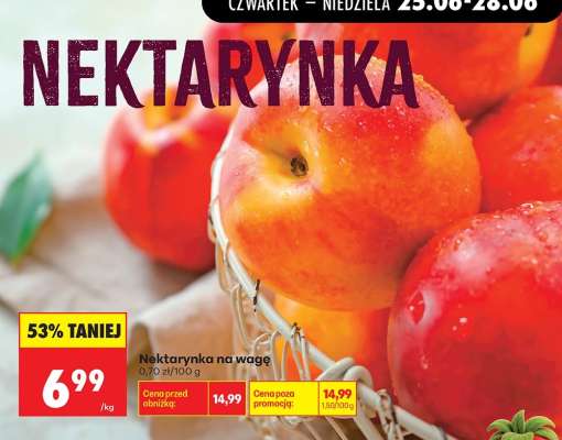 Nektarynka na wage