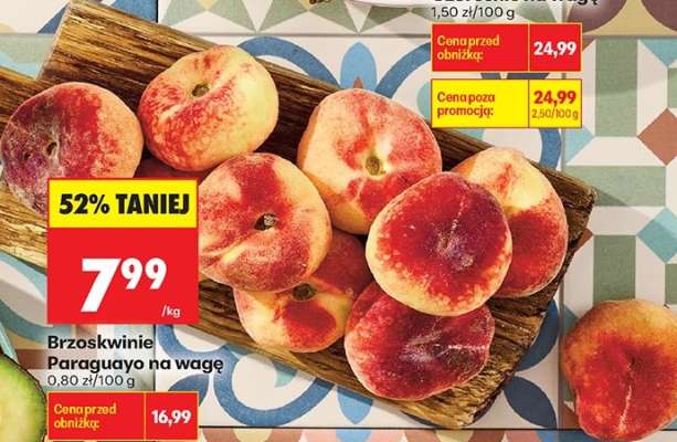 Brzoskwinie Paraguayo na wagę