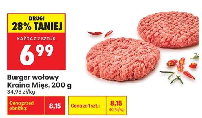 Burger wołowy Kraina Mięs 200 g