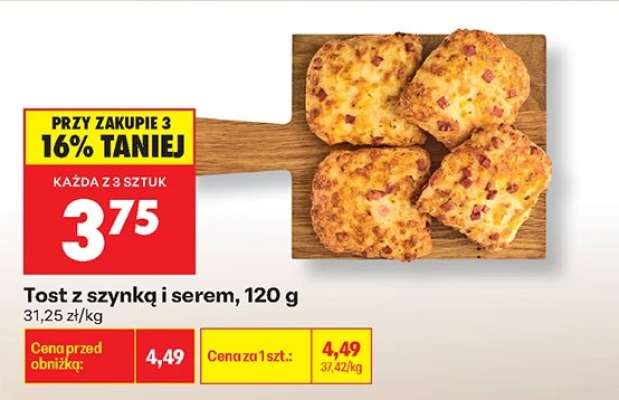 Tost z szynką i serem , 120 g