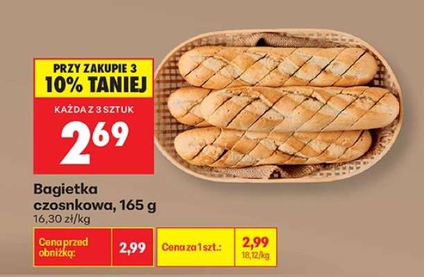 Bagietka czosnkowa 165 g