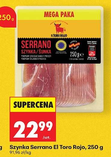 Szynka Serrano El Toro Rojo, 250 g
