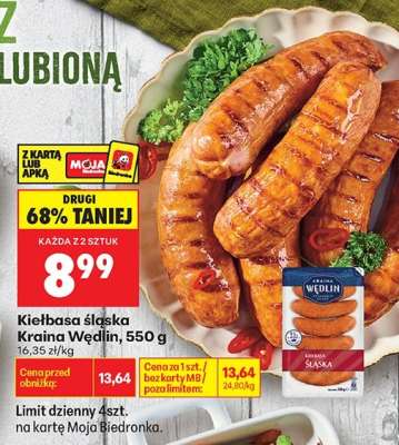 Kiełbasa Śląska Kraina Wędlin 550 g