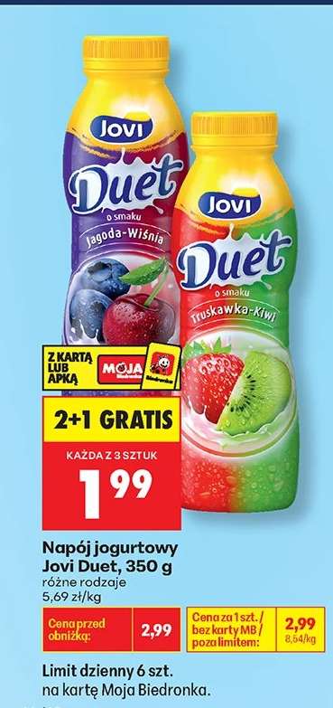 Napój Jogurtowy Jovi Duet 350 g