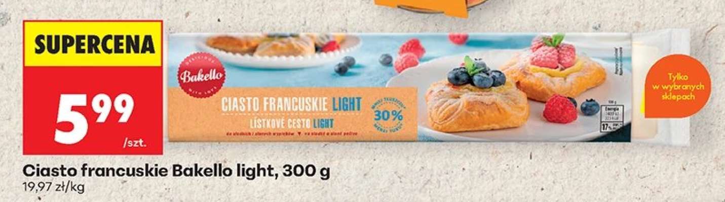 Ciasto francuskie Bakello light, 300 g