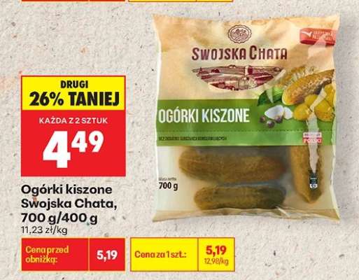 Ogórki kiszone Swojska Chata 700 g 400 g