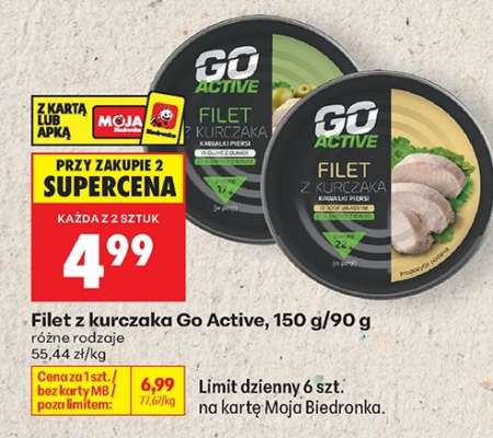 Filet z kurczaka Go Active, 150 g/90 g