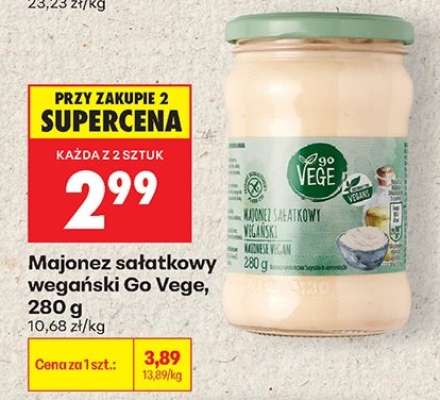 Majonez sałatkowy wegański Go Vege 280 g