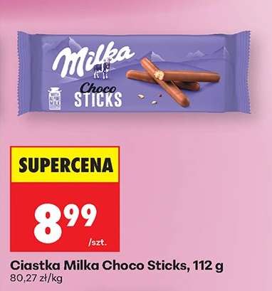 Ciastka Milka Choco Sticks, 112 g