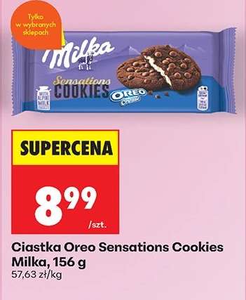 Ciastka Oreo Sensations Cookies Milka, 156 g