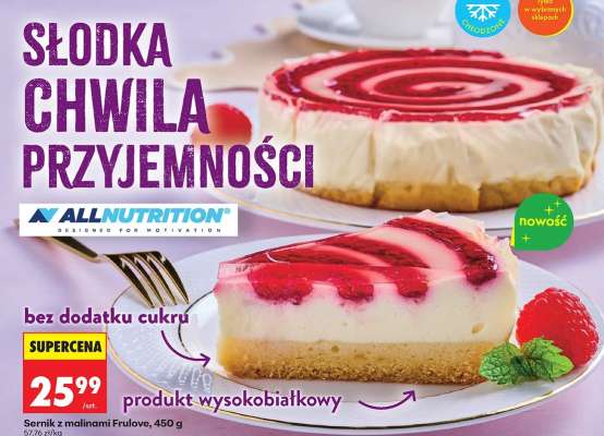 Sernik z malinami Frulove, 450 g