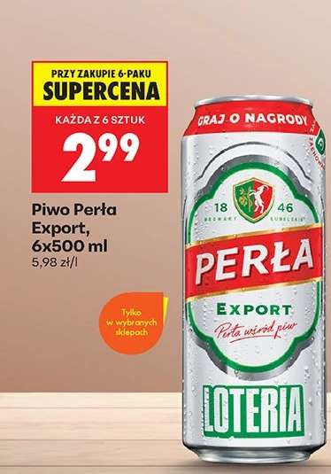 Piwo Perła Export, 6x500 ml