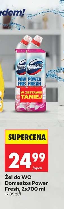 Żel do WC Domestos Power Fresh 2x700 ml