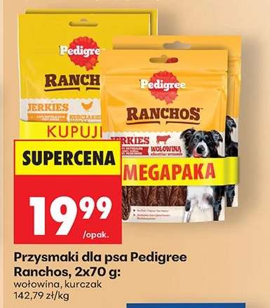 Przysmaki dla psa Pedigree Ranchos, 2x70 g