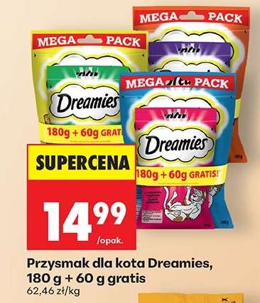 Przysmak dla kota Dreamies, 180 g + 60 g gratis