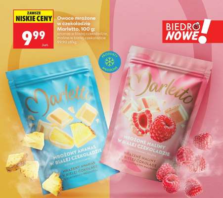 Owoce mrożone w czekoladzie Marletto, 100 g