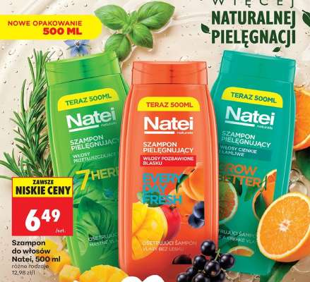 Szampon do włosów Natei, 500 ml