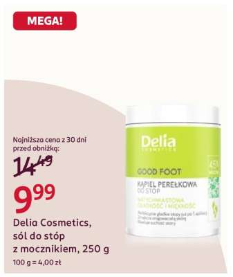 Delia Cosmetics, sól do stóp z mocznikiem, 250 g