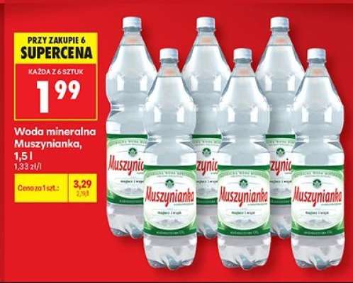 Woda mineralna Muszynianka, 1,5 l