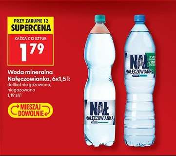 Woda mineralna Nałęczowianka, 6x1,5 l