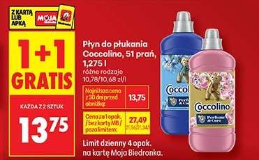 Płyn do płukania Coccolino, 51 prań, 1,275 l