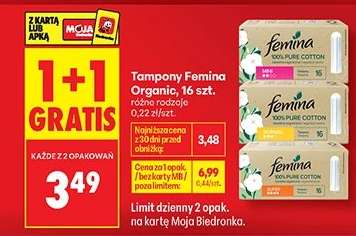 Tampony Femina Organic, 16 szt.