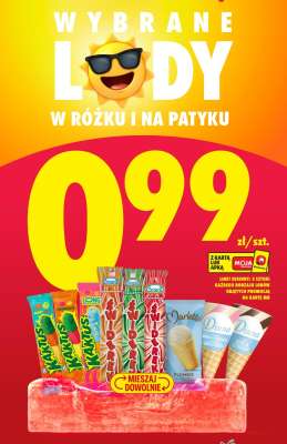 WYBRANE LODY W RÓŻKU I NA PATYKU