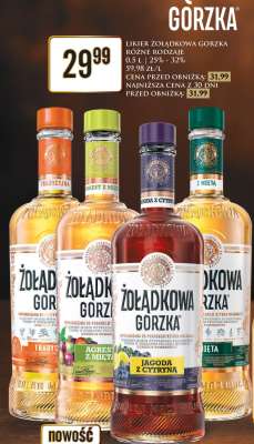 LIKIER ŻOŁĄDKOWA GORZKA - RÓŻNE RODZAJE