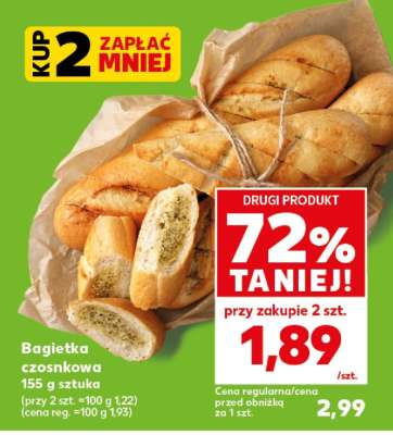 Bagietka czosnkowa 155 g sztuka