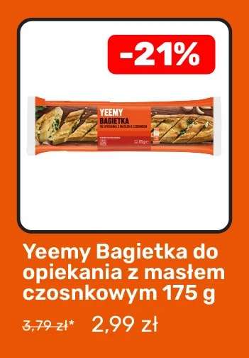 Yeemy Bagietka do opiekania z masłem czosnkowym 175 g