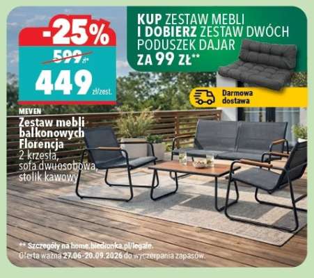 Zestaw mebli balkonowych Florencja