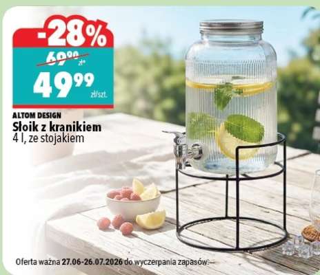 Słoik z kranikiem