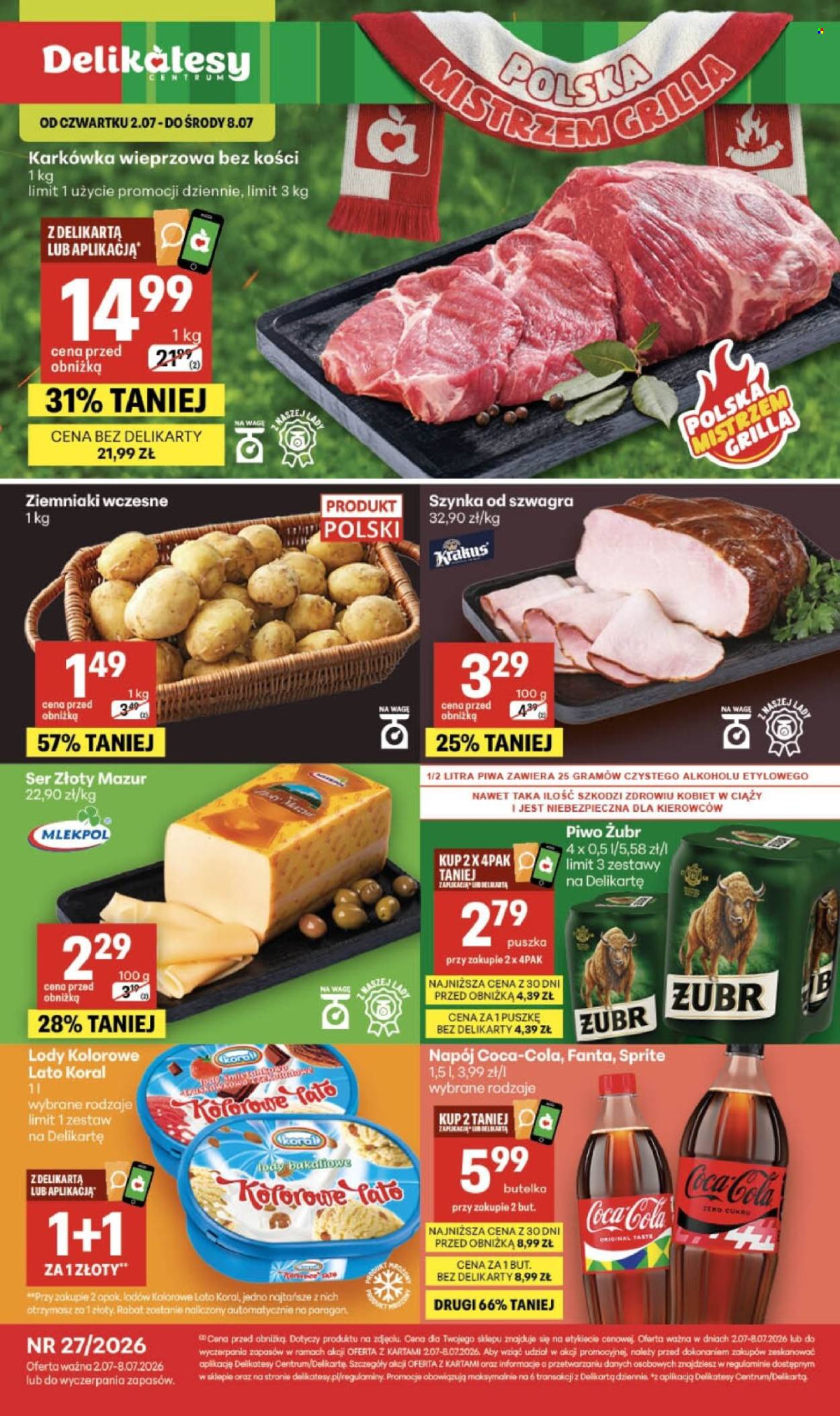 Gazetka Delikatesy Centrum - 2.07.2026 - 8.07.2026. Strona 1