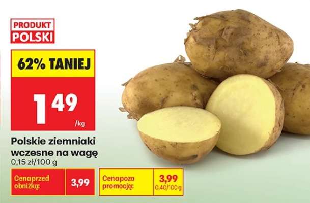 Polskie ziemniaki wczesne na wagę