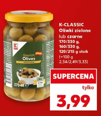 K-CLASSIC Oliwki zielone lub czarne